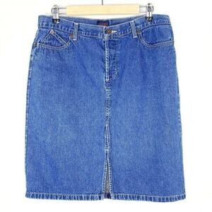 Vintage Tommy Hilfiger 90's Denim Front Slit Skirt